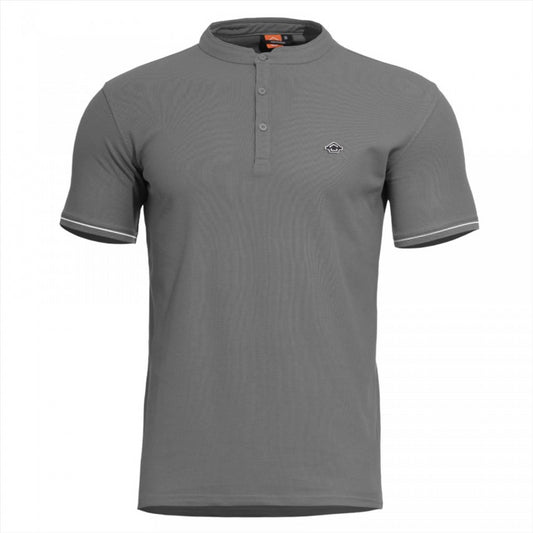 PENTAGON Levantes Henley Stripes marškinėliai trumpomis rankovėmis