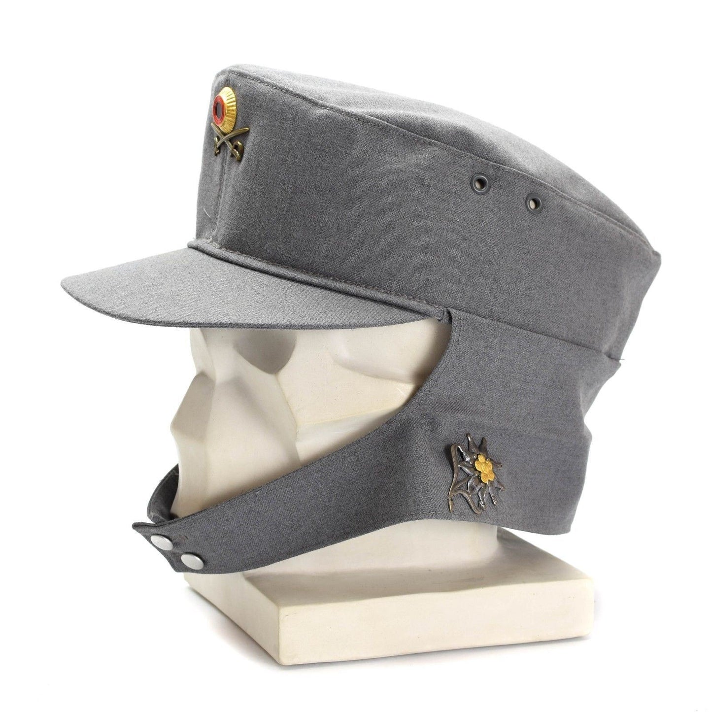 German army gray cap with a beak