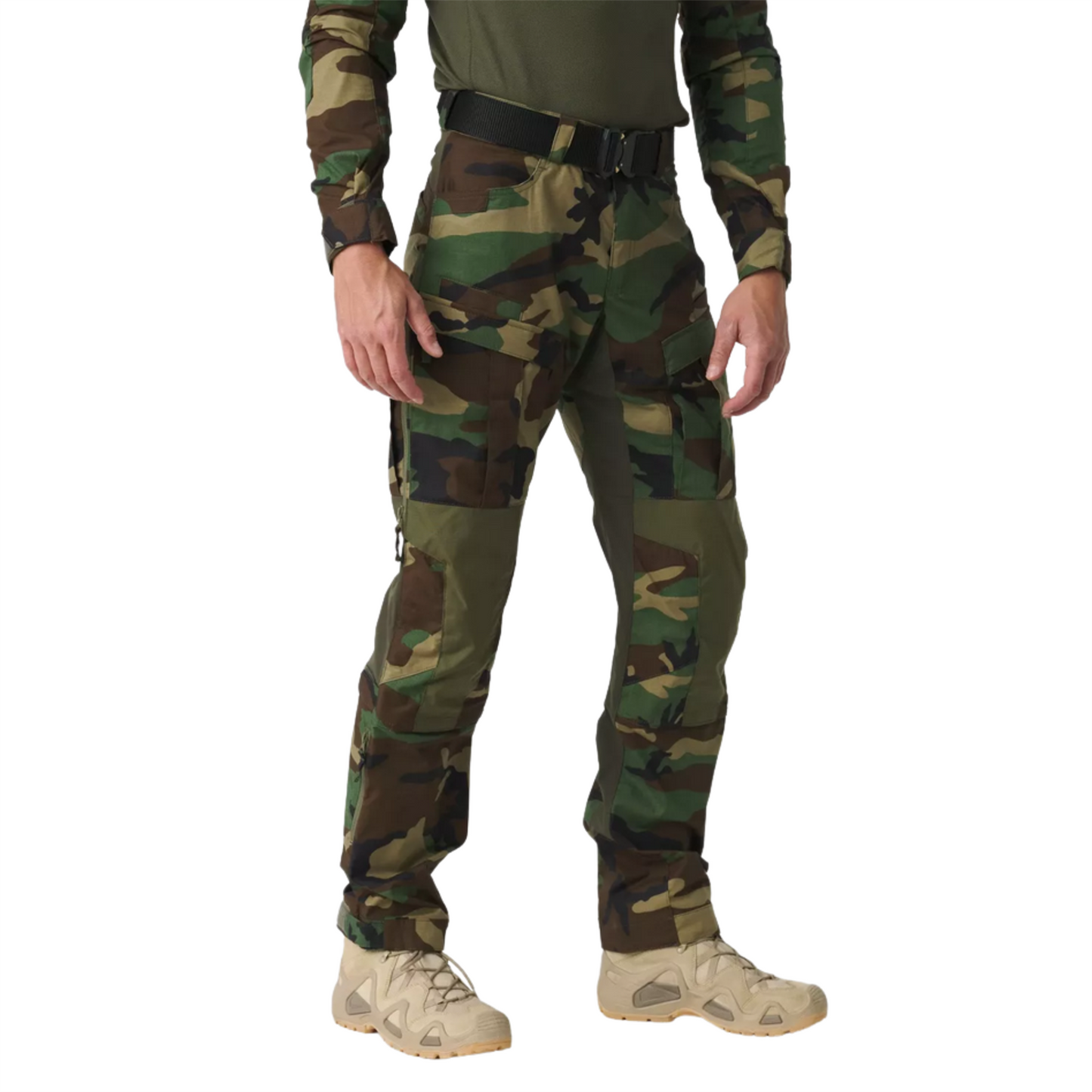 Helikon-Tex MCDU taktinės kelnės su ventiliacija Ripstop Woodland marginimo