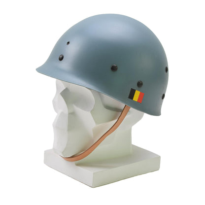 Belgian Army Steel M51 Combat Helmet Light Blue