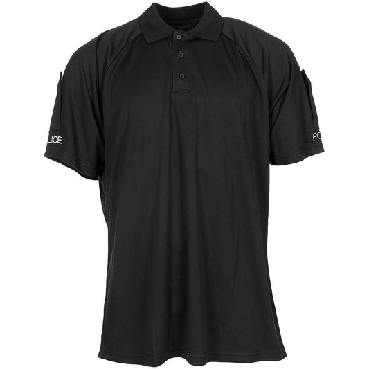 British Police Short Sleeve Polo Shirt Black