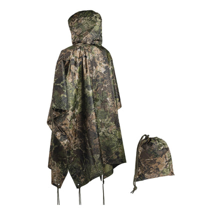 MIL-TEC lightweight waterproof poncho in ripstop fabric