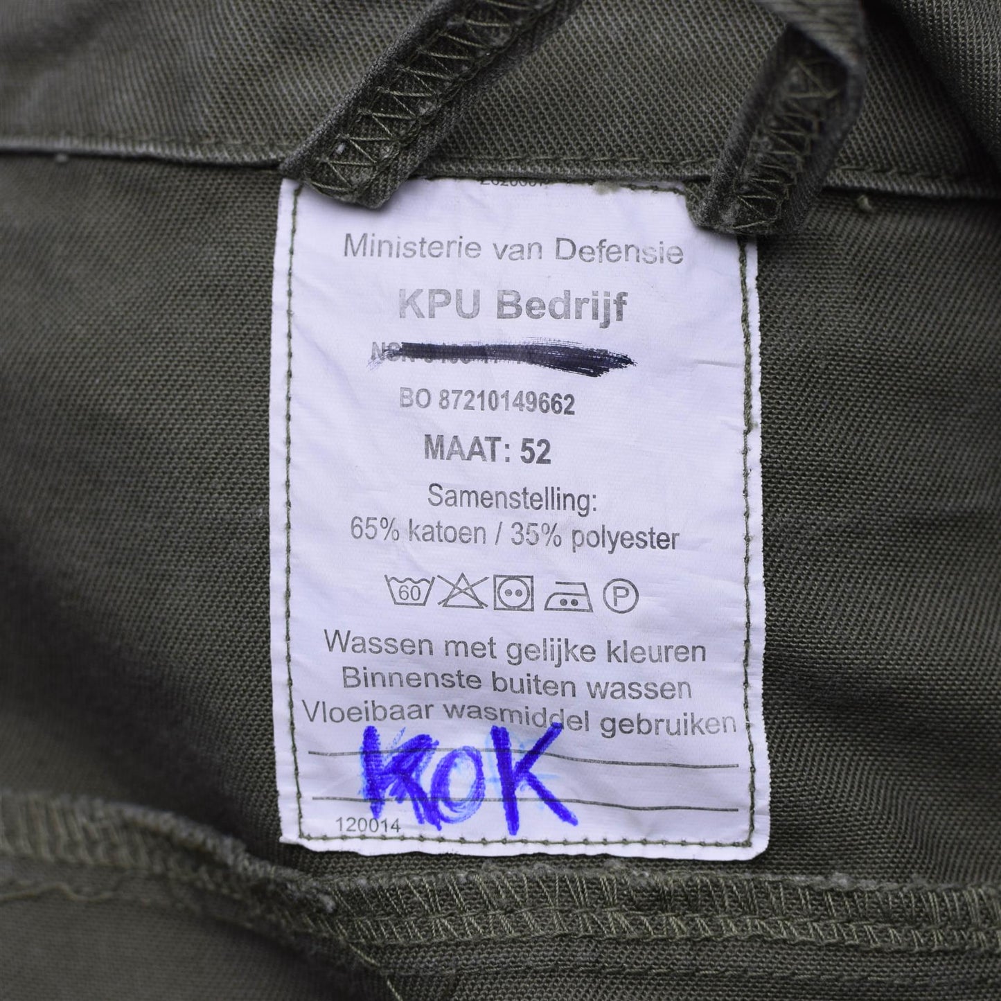 Dutch army overalls Olive