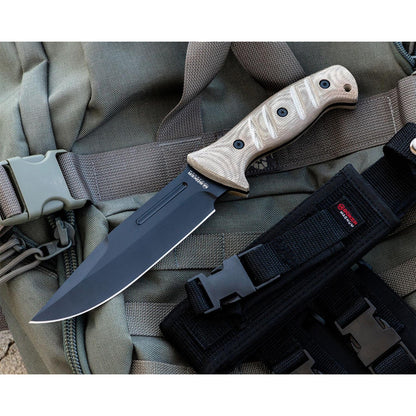 Boker Magnum Desert Warrior 2.0 Fixed Tactical Knife with Massive 440A Blade Blade