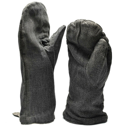 Swiss army mittens work gloves gray