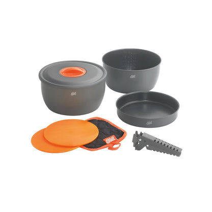 ESBIT lightweight aluminum cookware set with non-stick surface