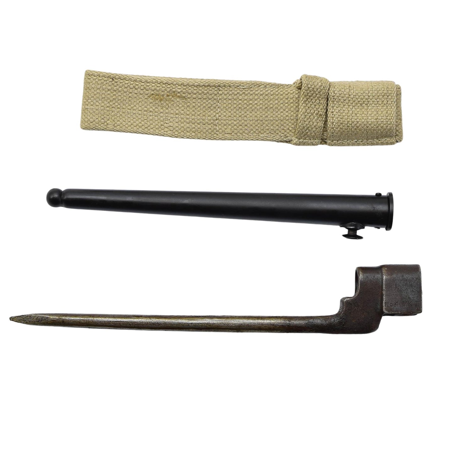 Vintage British Army bayonet with holster