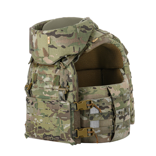 M-TAC Corset Elite taktinė plokščių liemenė MOLLE Quick Release MTP Camo
