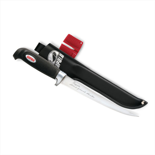 Rapala Soft Grip filetavimo peilis 18cm nerūdijančio plieno išlenkta geležtė
