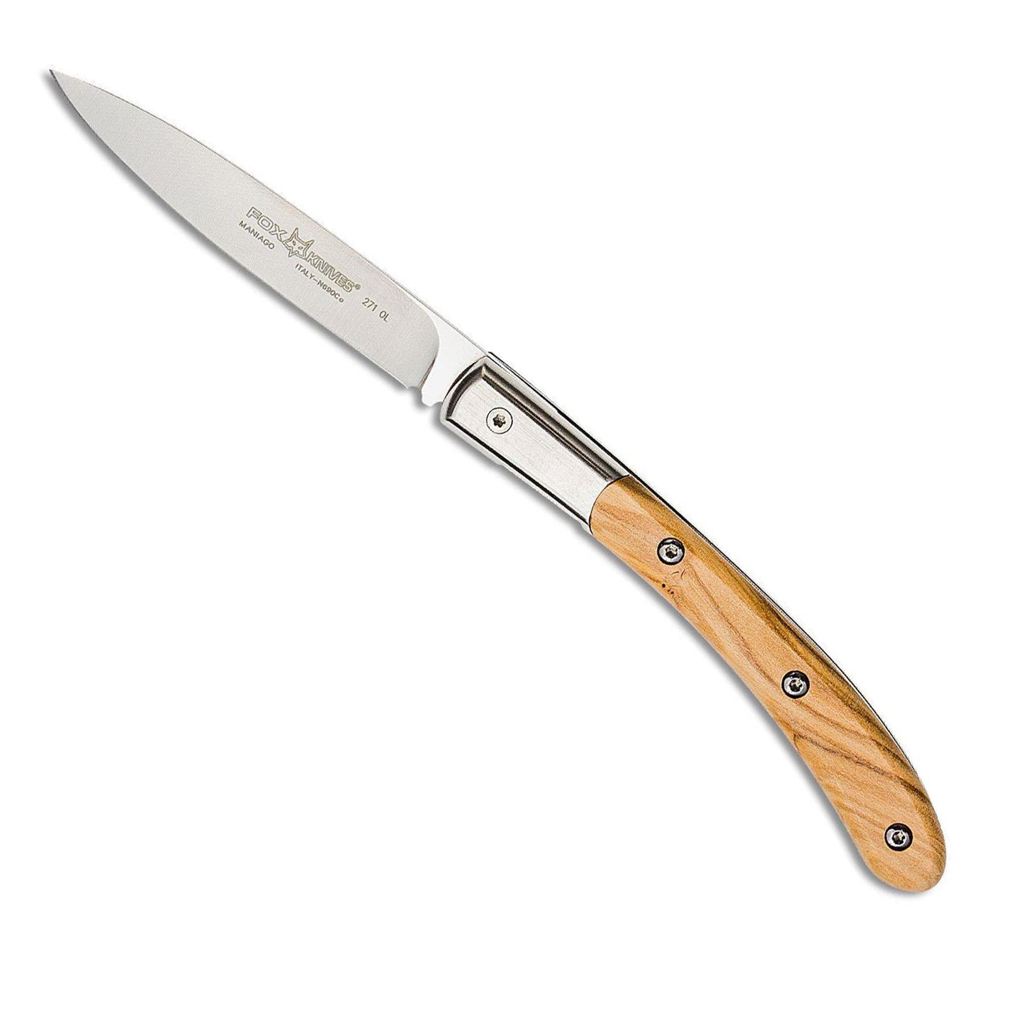 Fox Knives Elite Italian Everyday Pocket Knife N690Co Steel Olive Handle