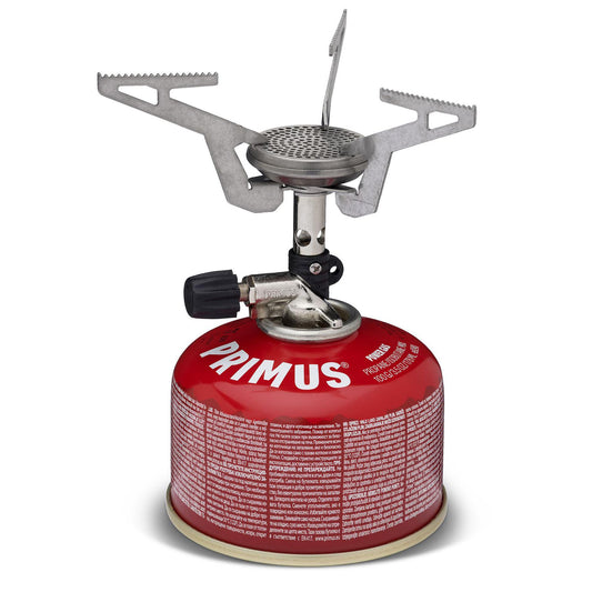 Primus Express ultra-small gas stove for hiking and camping is foldable