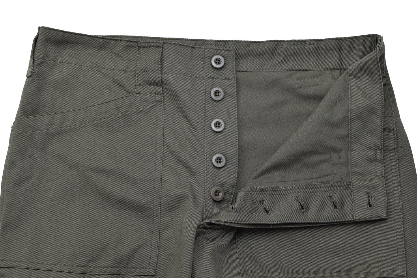 Austrian army work trousers with wide pockets a75 olive