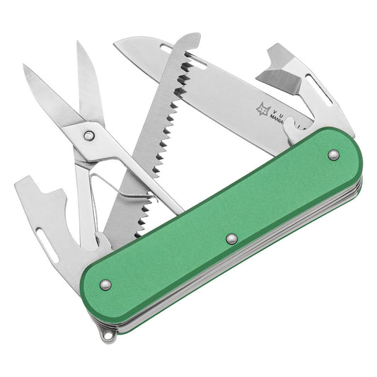 Fox Knives VULPIS FX-VP130-SF5 OD multi-purpose knife made of N690Co steel green