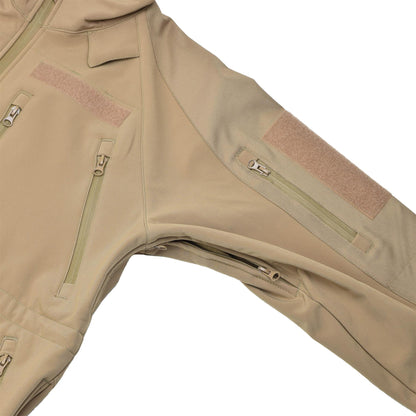 MIL-TEC jacket waterproof and windproof fleece lining Brown