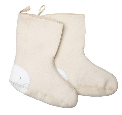 Mukluk inner shoe linings woolen white color