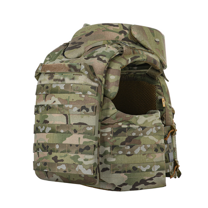 M-TAC Corset Elite taktinė plokščių liemenė MOLLE Quick Release MTP Camo