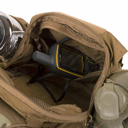 Helikon-Tex Foxtrot Mk2 juosmens krepšys su H formos petnešomis ir talpia vidine kišene smulkiems daiktams.