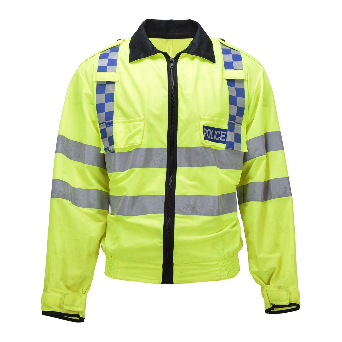 Škotijos bendruomenės savanorių šviesą atspindinti Hi-Vis striukė geltona