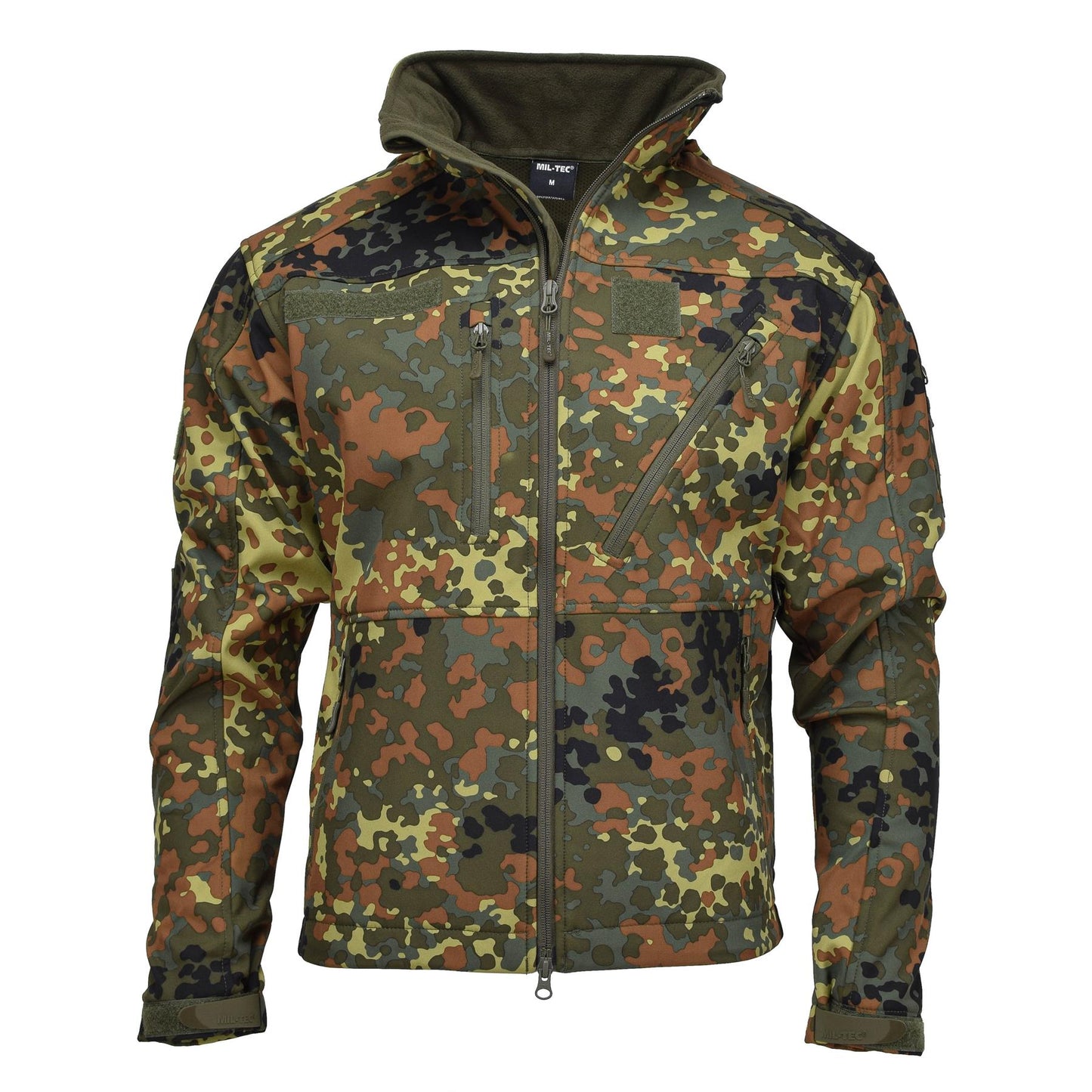 MIL-TEC Softshell Waterproof Tactical Jacket Flecktarn Print