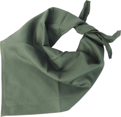 Czech military light neck scarf in green color