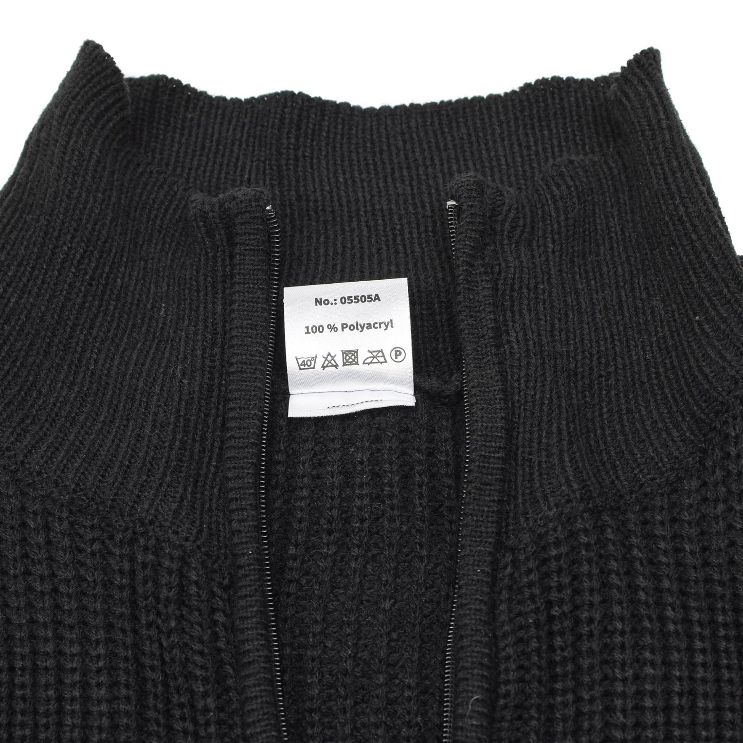 MFH German military style warm sweater in black