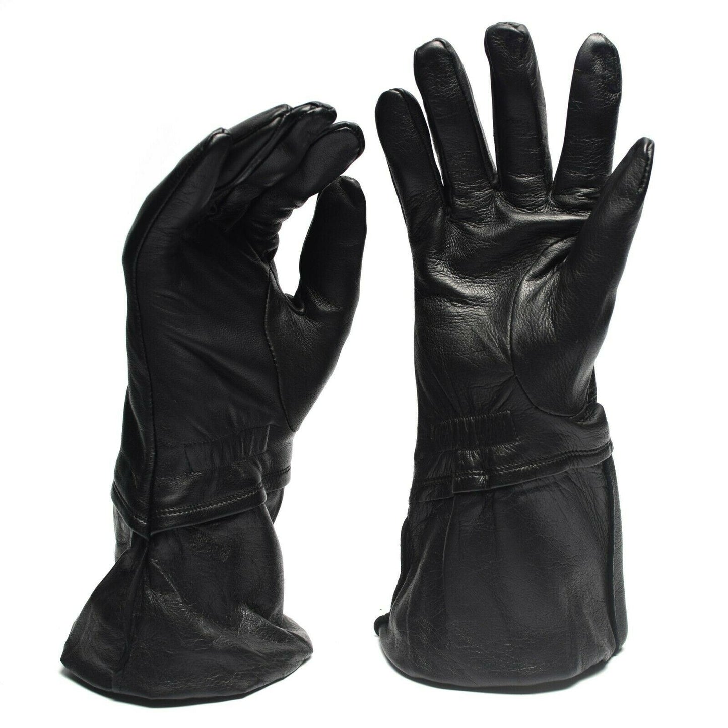 Italian army casual long gloves in black