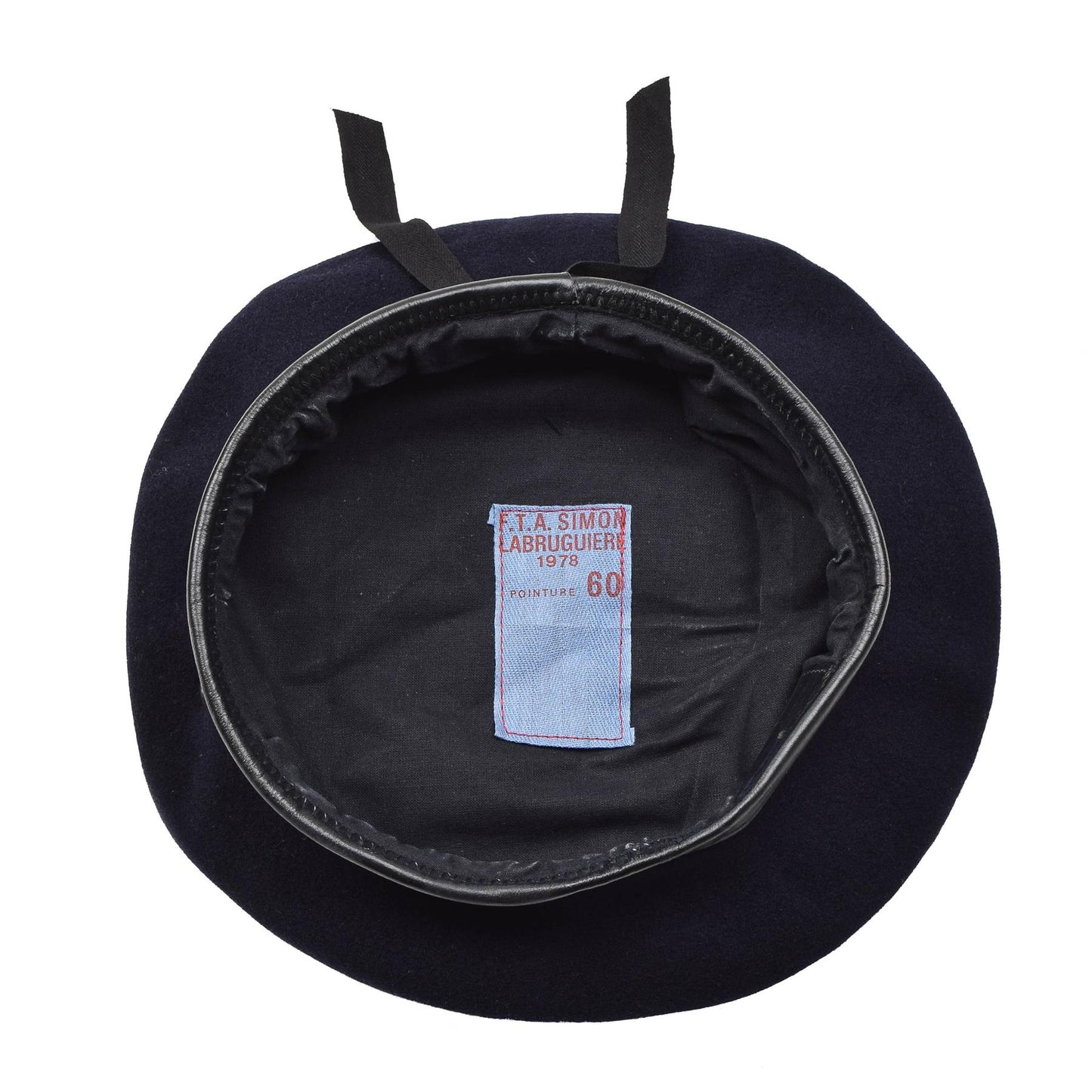 French army woolen beret Blue