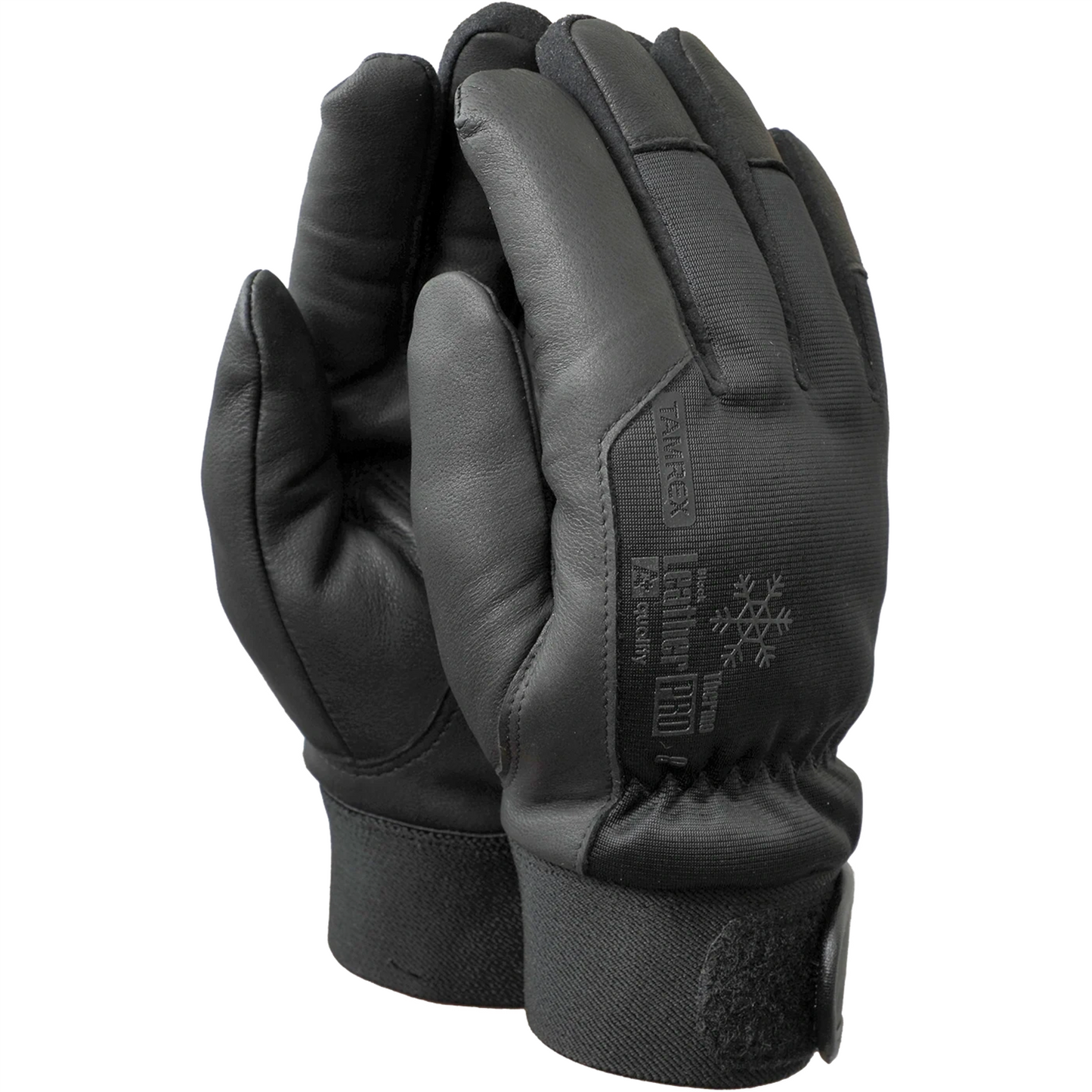 TAMREX A+ LeatherPRO žieminės pirštinės su Thinsulate G80 izoliacija juodos