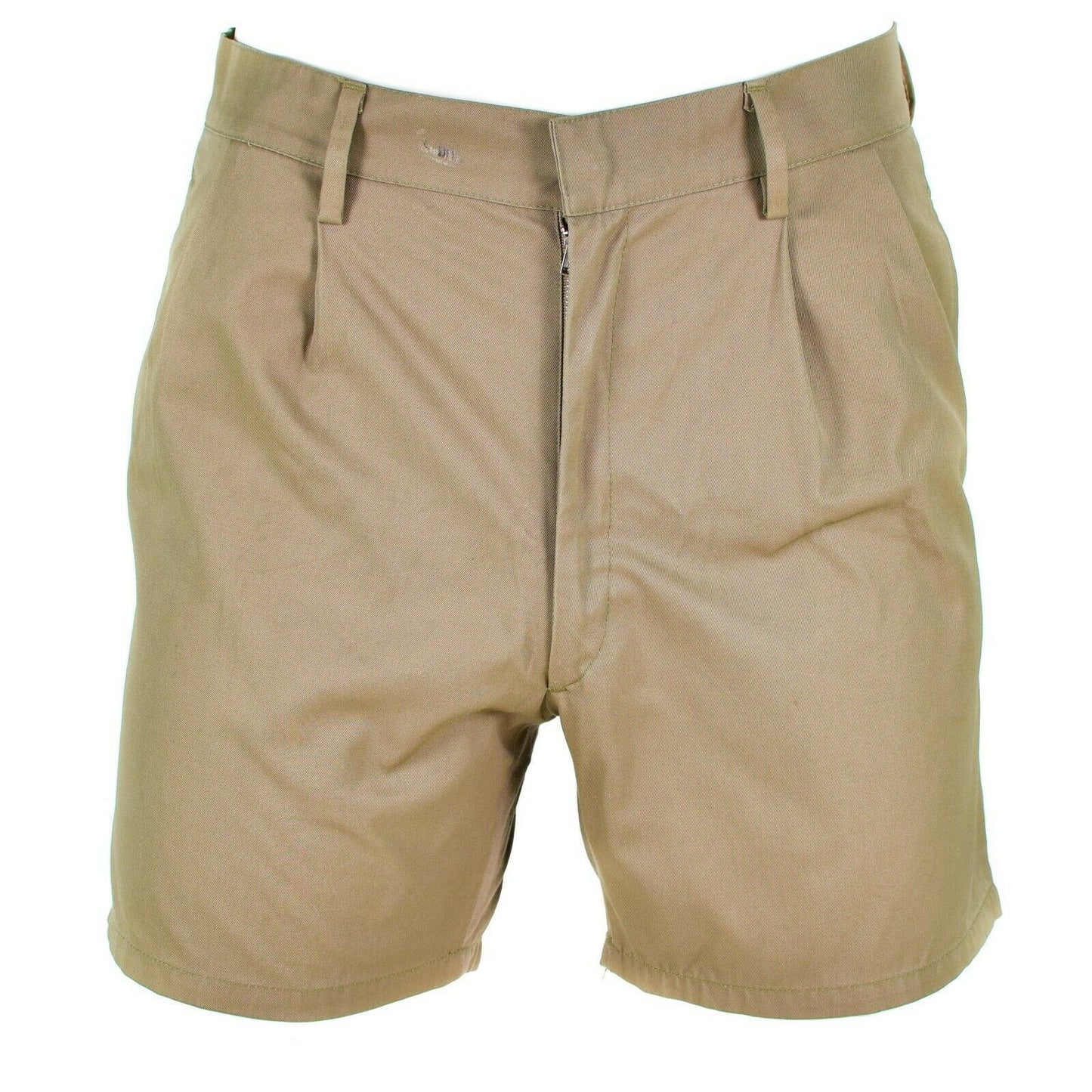Italian Army Lightweight Solid Color Khaki Shorts