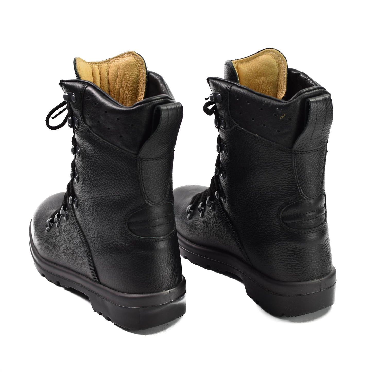 German Army Casual Outdoor Leather Boots Black