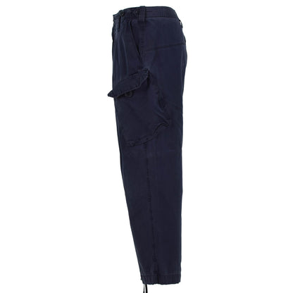 United Kingdom army trousers with cargo pockets in blue