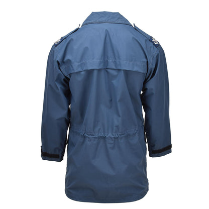 United Kingdom military waterproof parka in blue