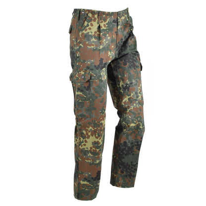 MFH Tactical Field Pants with Pockets Flecktarn Print