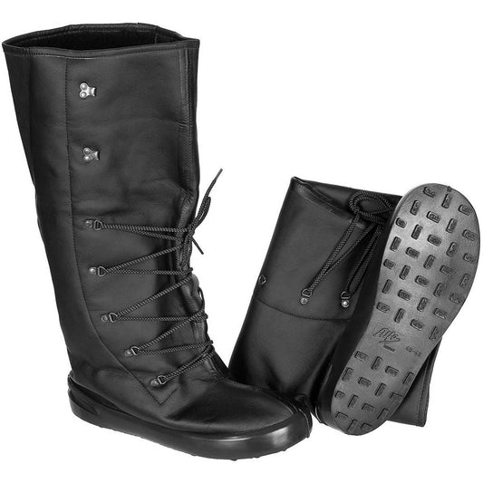 Norwegian army black leather boots