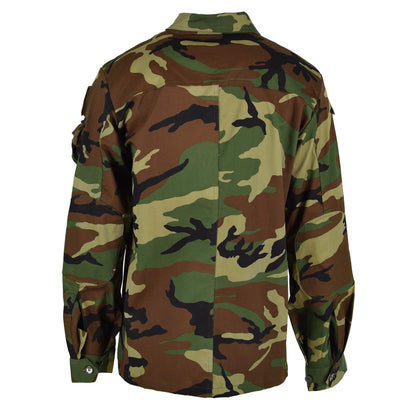 Italian army field jacket woodland print