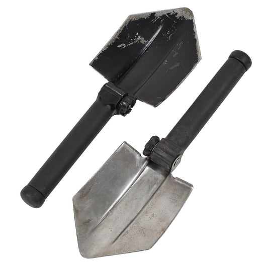 Danish military folding shovel with saw