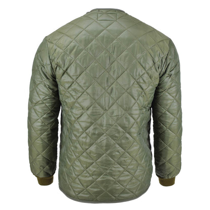 Swedish army winter jacket quilted lining Olive