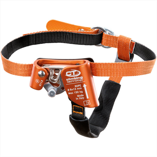 Climbing Technology QUICK STEP-A oranzinis pedos ascenderis su reguliuojamomis juostomis kairiajai kojai