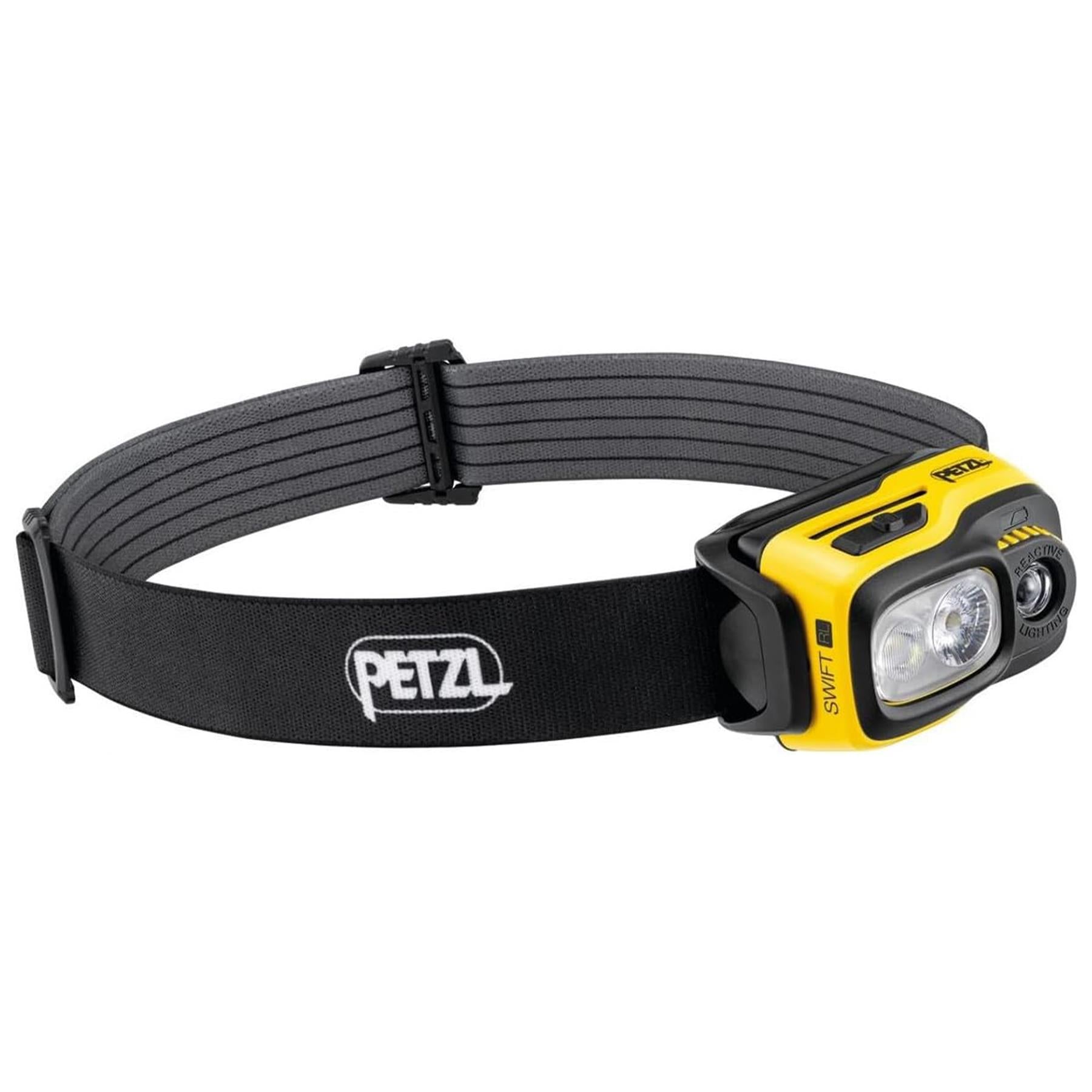 PETZL Swift RL pakraunamas prožektorius ant galvos