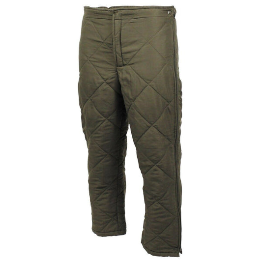 Austrian military lined trousers thermally warm Green