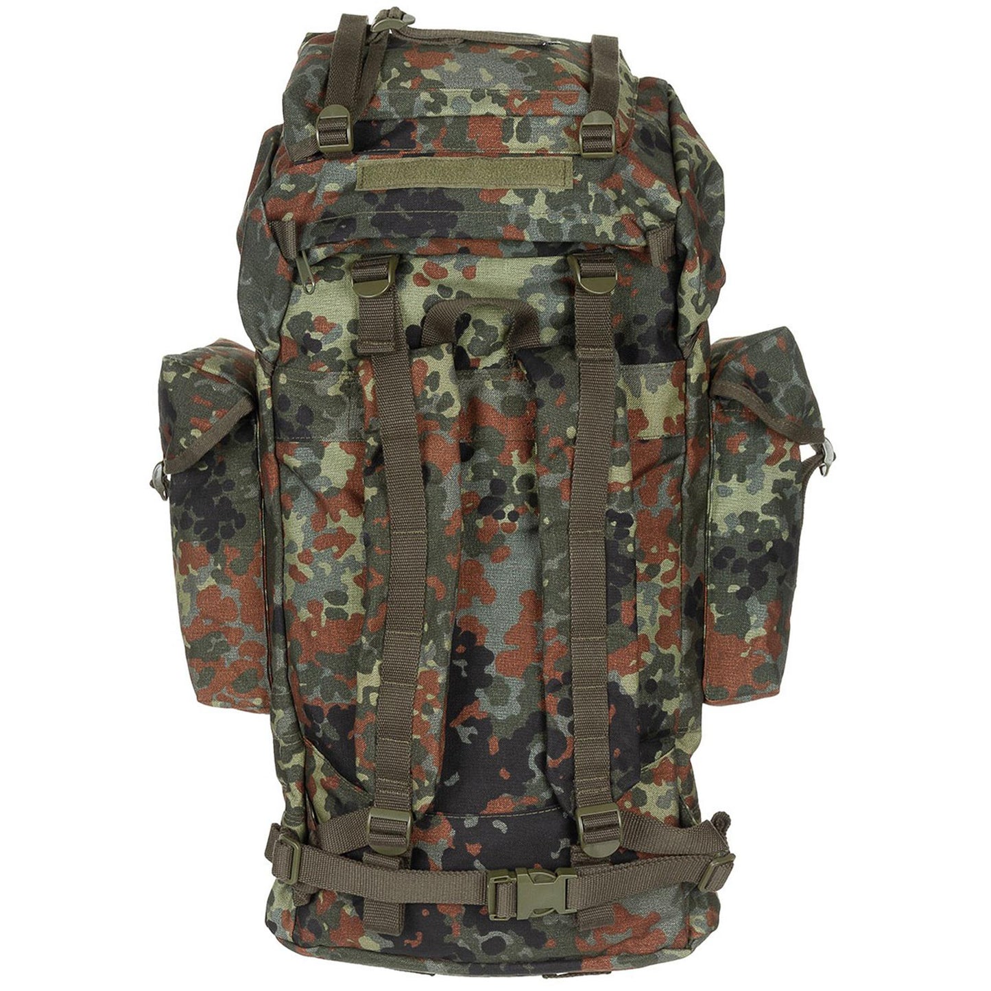 MFH large tactical backpack 65 liters capacity Flecktarn print