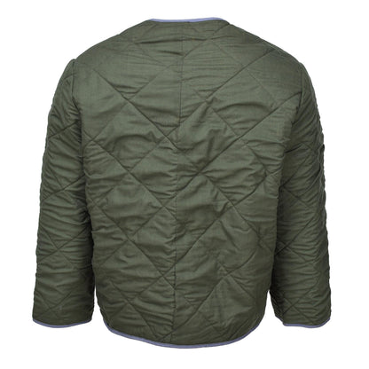 Czech Army Quilted Jacket Lining Green