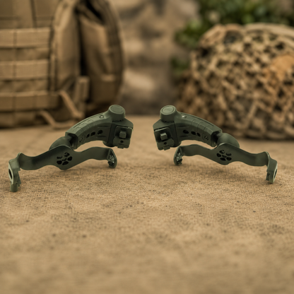 EARMOR M16A Team Wendy šalmo bėgelio adapteris PLUS Foliage Green