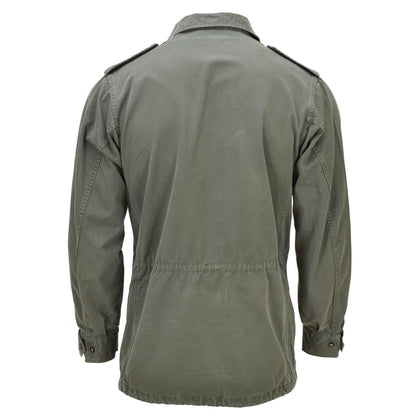 French army military jacket with zipper in olive