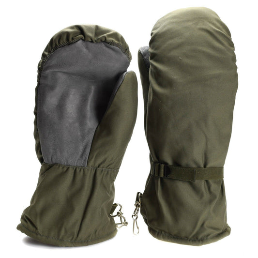 German army warm mittens olive color