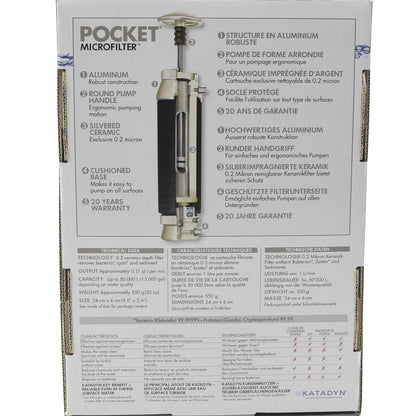 Katadyn POCKET Swiss water purification filter