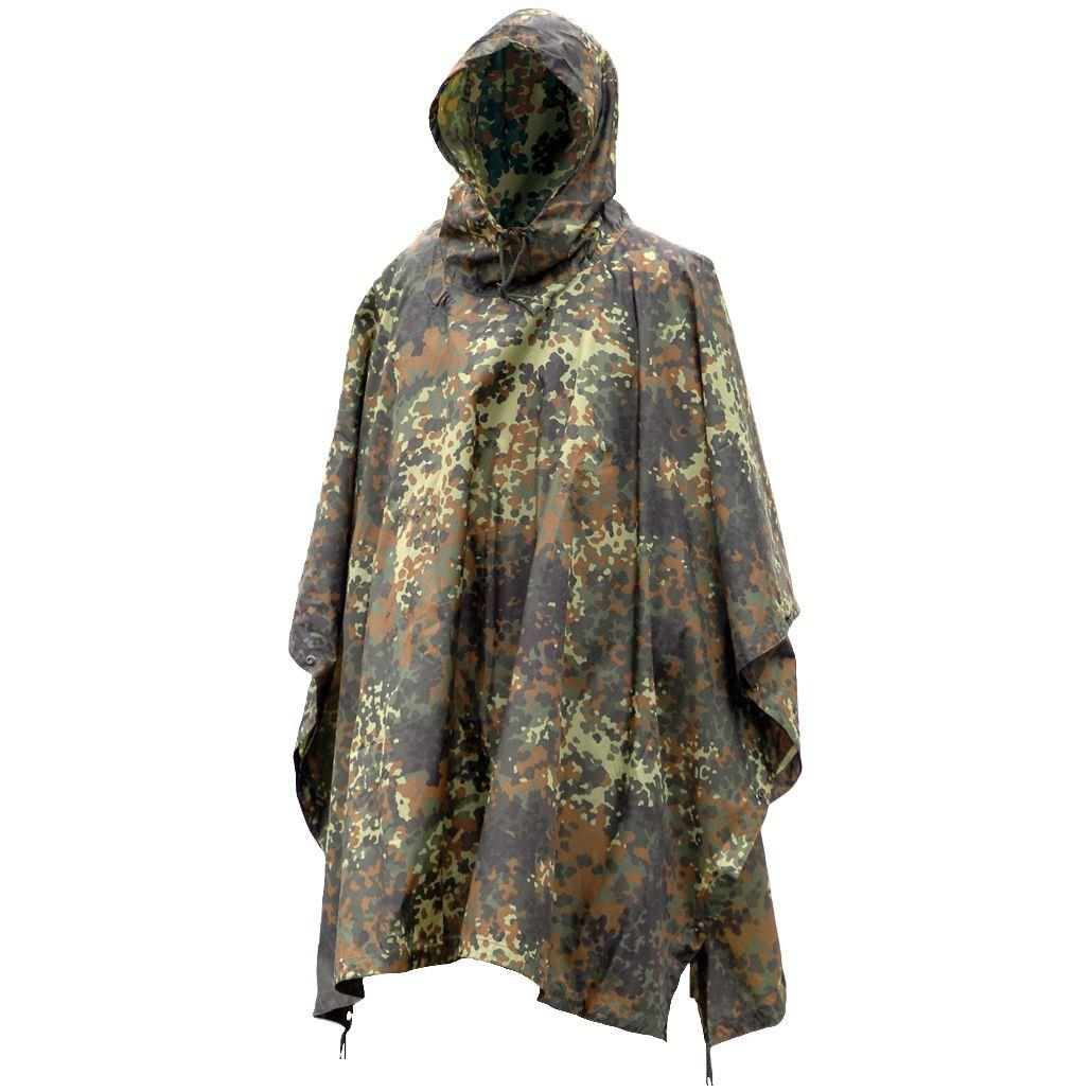 MIL-TEC platus berankovis apsiaustas Flecktarn