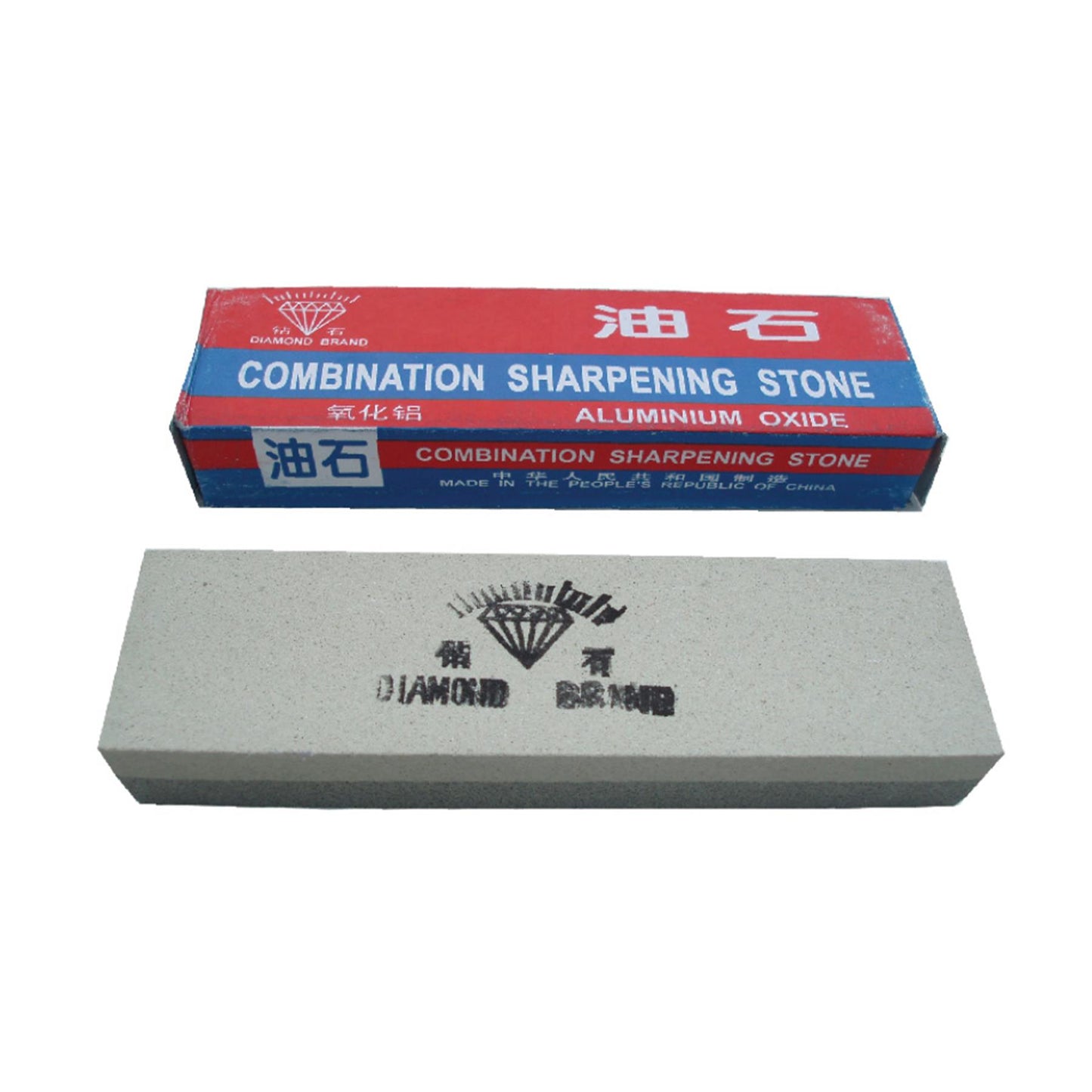 Diamond double-sided sharpening stone made of aluminum oxide