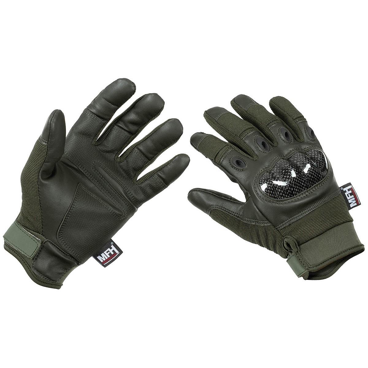 MFH Reinforced Tactical Gloves Olive