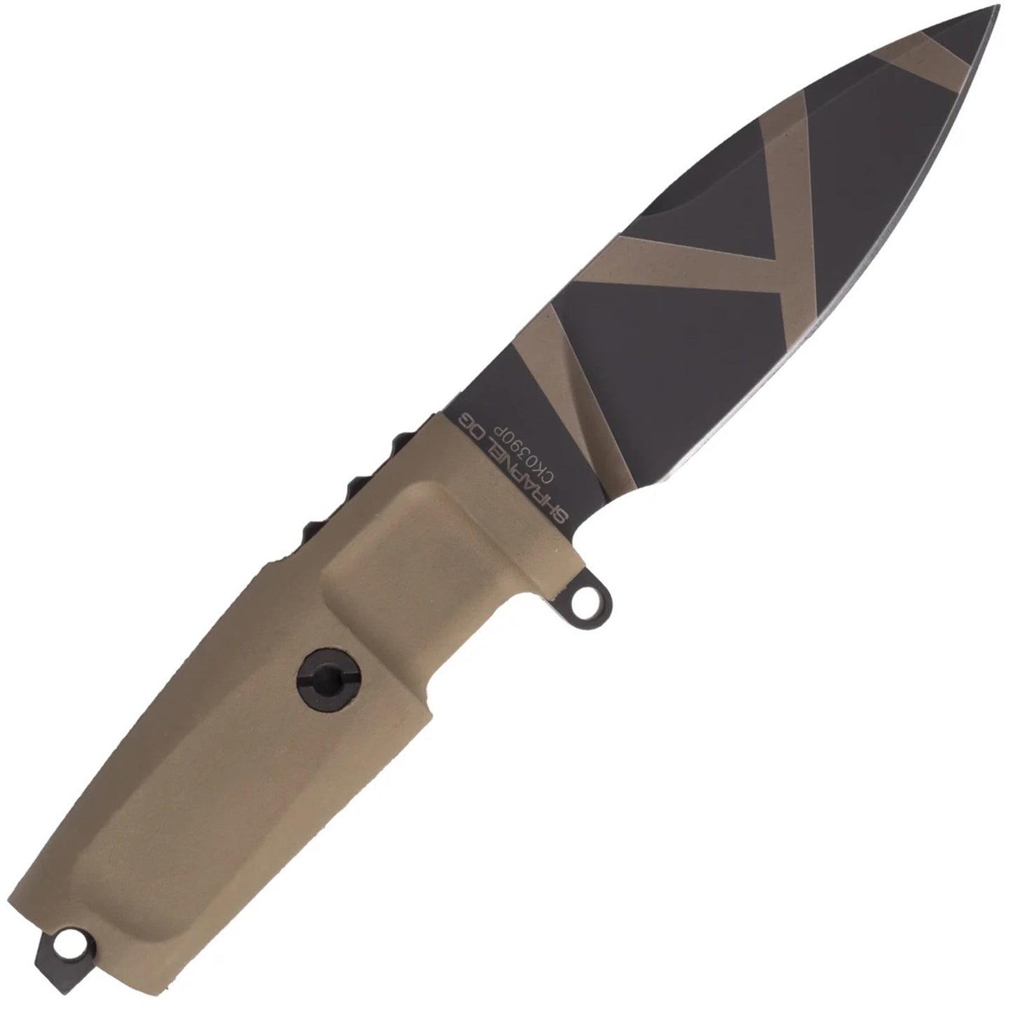 Extrema Ratio SHRAPNEL OG fixed tactical knife with a leaf-shaped blade